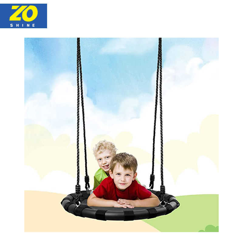 Zoshine Professional Large Rope Swing with Children Swing Platform Saucer Tree Swing Straps