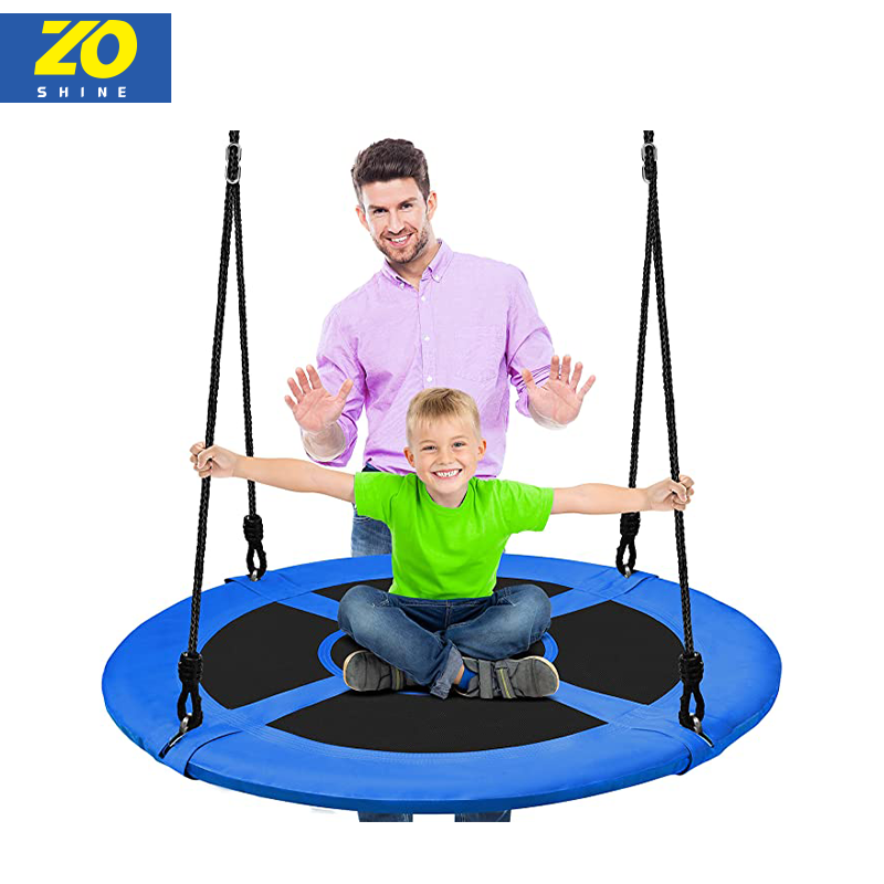 Zoshine UFO Kids Indoor Outdoor Tree Swing Toys With Durable Frame Waterproof Courtyard Swing Set