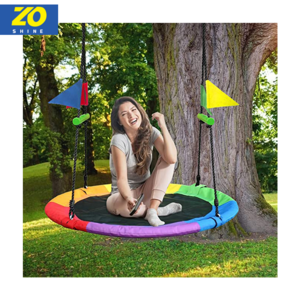 Zoshine Flying Squirrel Large Rope Swing - 40" Saucer Tree Swing- Additions & Replacements for Active Outdoor