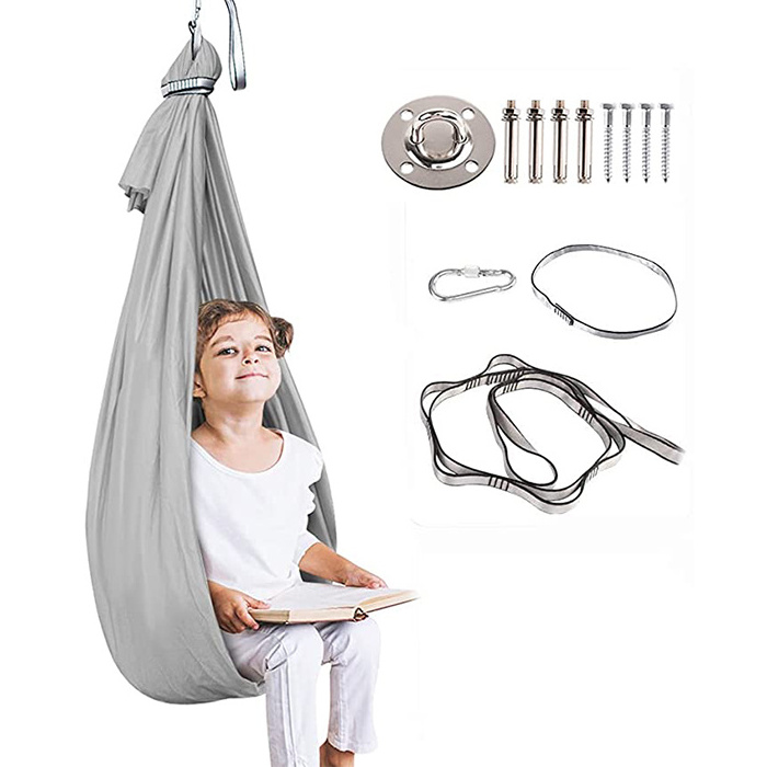 Zoshine Indoor Therapy Sensory Swing Special Needs Joy Cuddle Ceiling Snuggle Swings Adjustable Fabric Hammock for Children