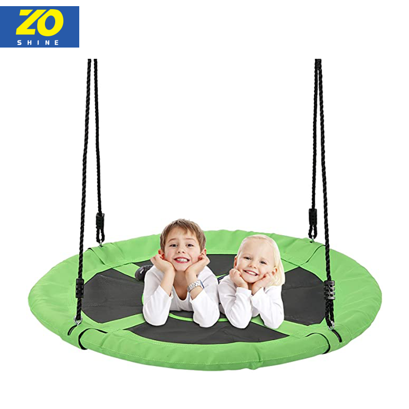 Zoshine Premium  Hanging Swing Net Tree Outdoor 40' Flying Saucer Tree Swing Kids Play Activity