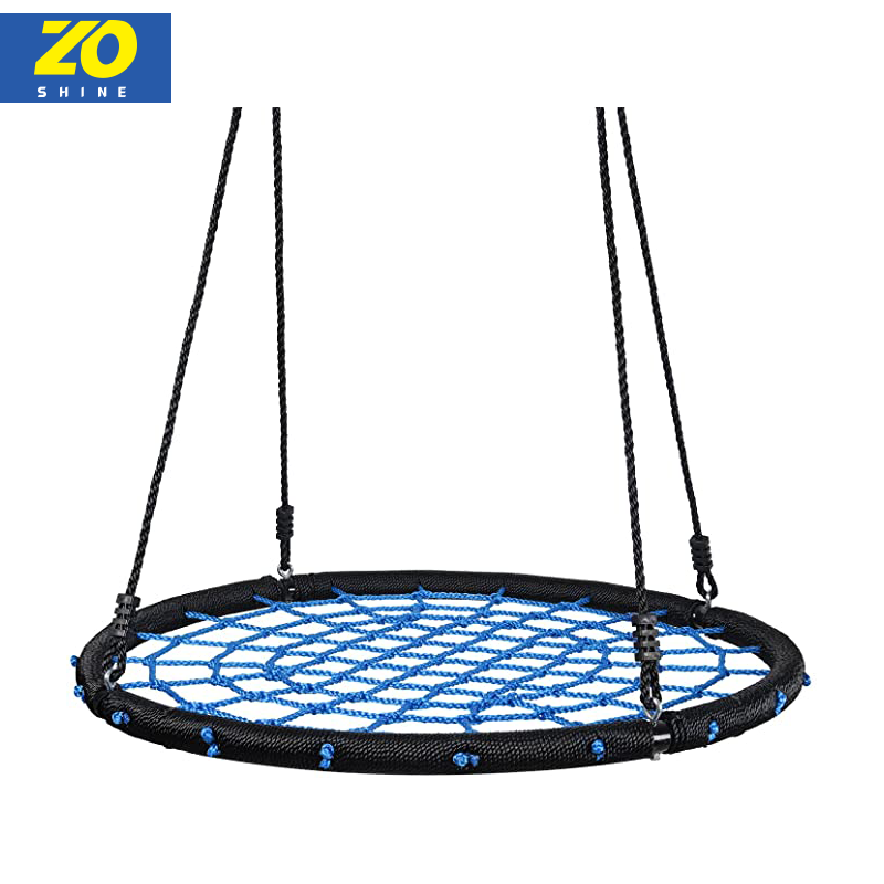 Zoshine China Kids Play Outdoor Spider Web Tree Swing  Fun Flying Hanging Wooden Tree Swings