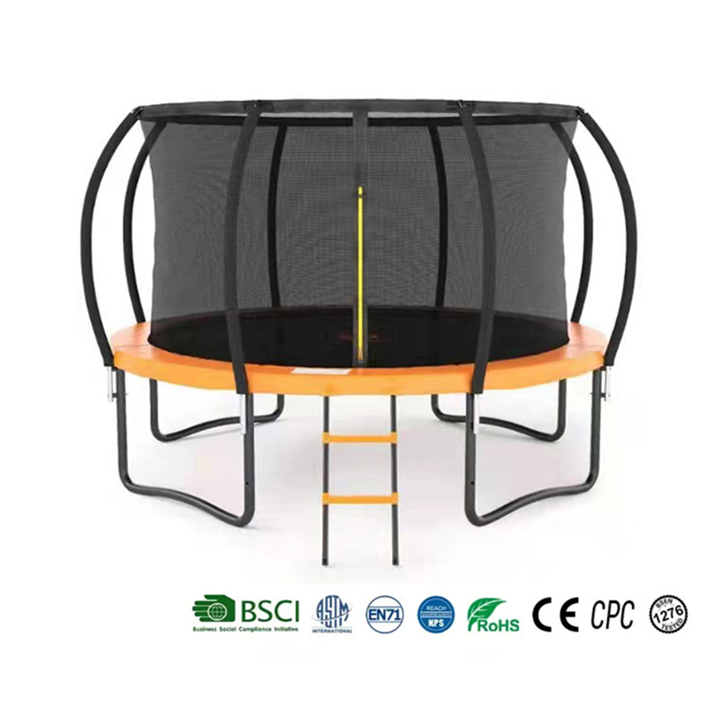 Zoshine High Weight with Safety Net Ladder Outdoor Round PVC Pad Cover with Adult Trampolines Outdoor