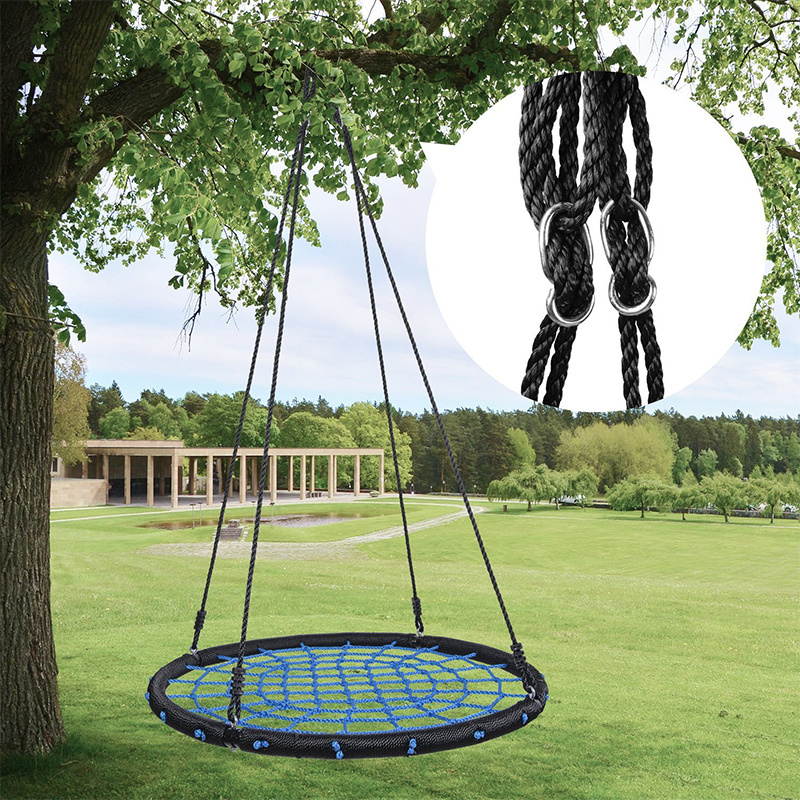 Zoshine Spider Web Round Tree Swing Chair Ring Outdoor Large Bird Nest Design Webbing Swing