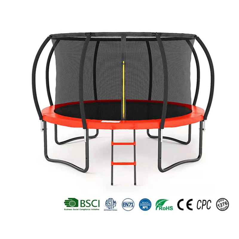 Zoshine High Weight with Safety Net Ladder Outdoor Round PVC Pad Cover with Adult Trampolines Outdoor