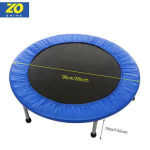 Zoshine High Quality Inside Playing Blue Commercial Trampoline Indoor Adults Fitness Equipment