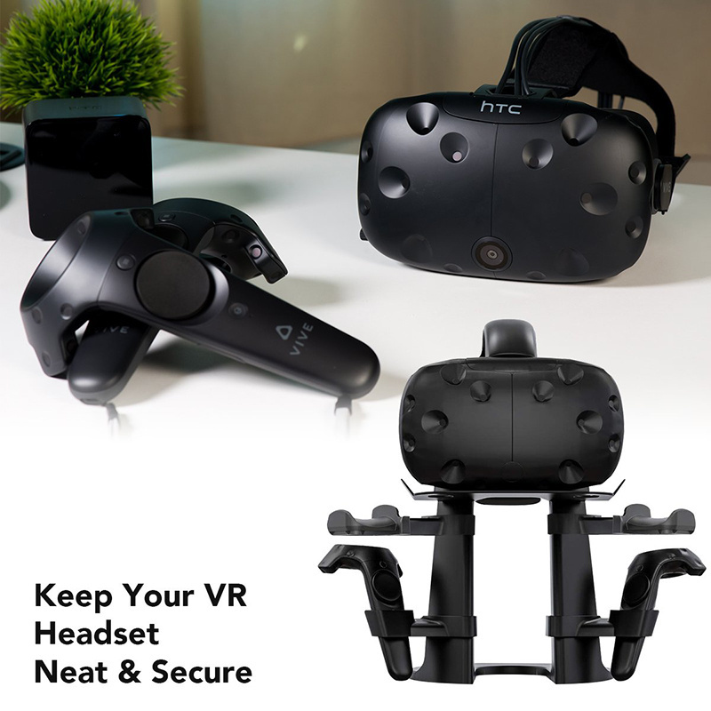 VR Stand With 2 Types Holder Headset Display Controller Mount for Oculus Quest , Rift , Rift S , HTC VIVE Valve Index