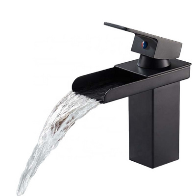 cUPC Faucets Bathroom Basin Waterfall Taps Faucet Black Mixer Tap Faucets