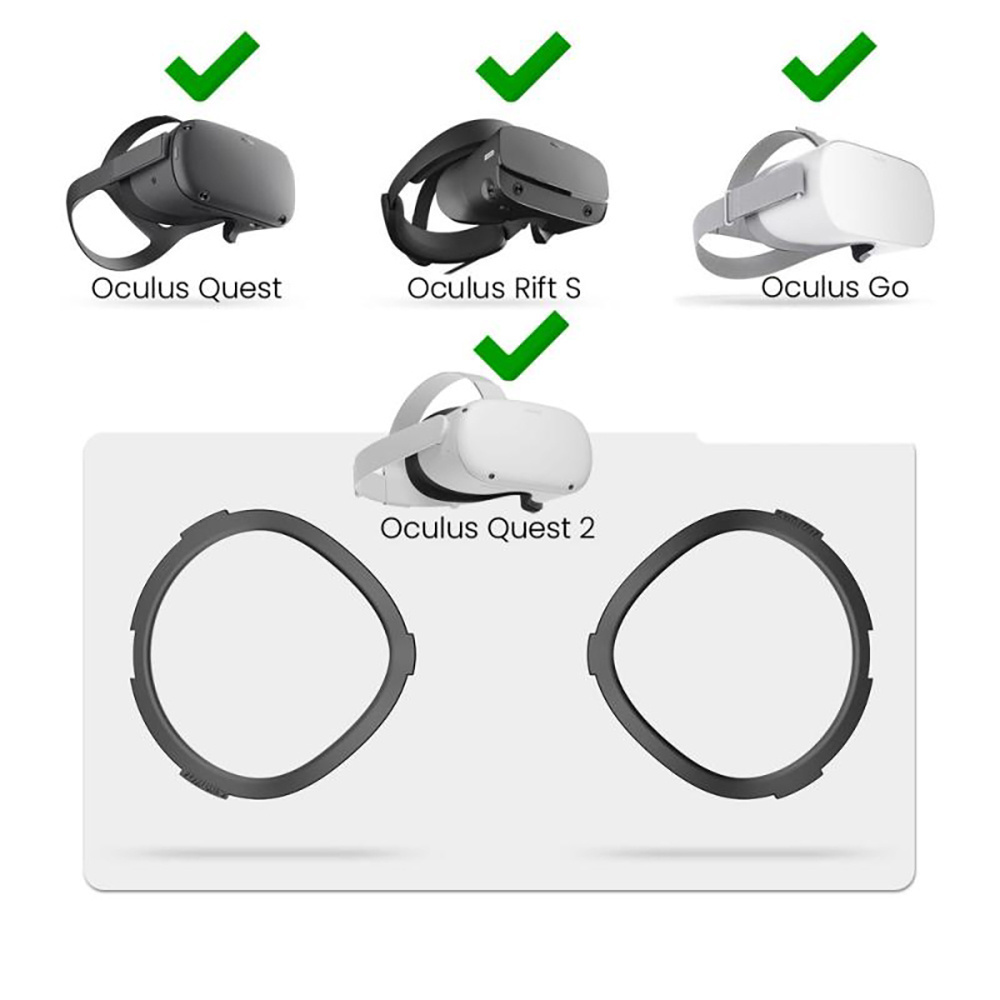 VR Accessories Anti Scratch & Silicone Ring For Oculus  Quest , Quest 2 , Rift S , Go