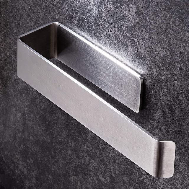 Bathroom Self Adhesive Hand Towel Rack Brushed Nickel Hand Bath Towel Holder Bath Towel Rack