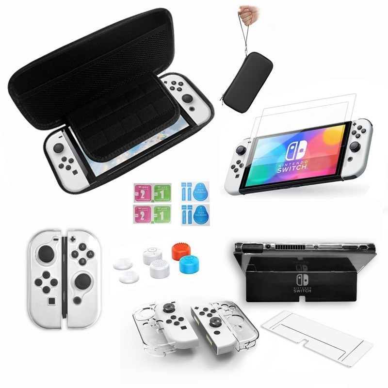 For Nintendo Accessories 16 In 1 Protection Case Storage Bag for Nintendo Switch