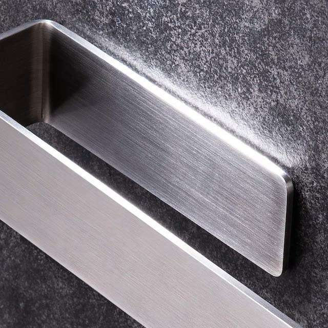 Bathroom Self Adhesive Hand Towel Rack Brushed Nickel Hand Bath Towel Holder Bath Towel Rack