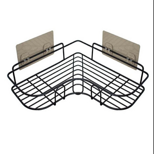 Wall Mounted No Drilling Shower Caddy Shelf Organizer Storage for Kitchen Toilet Bathroom Corner Shelf