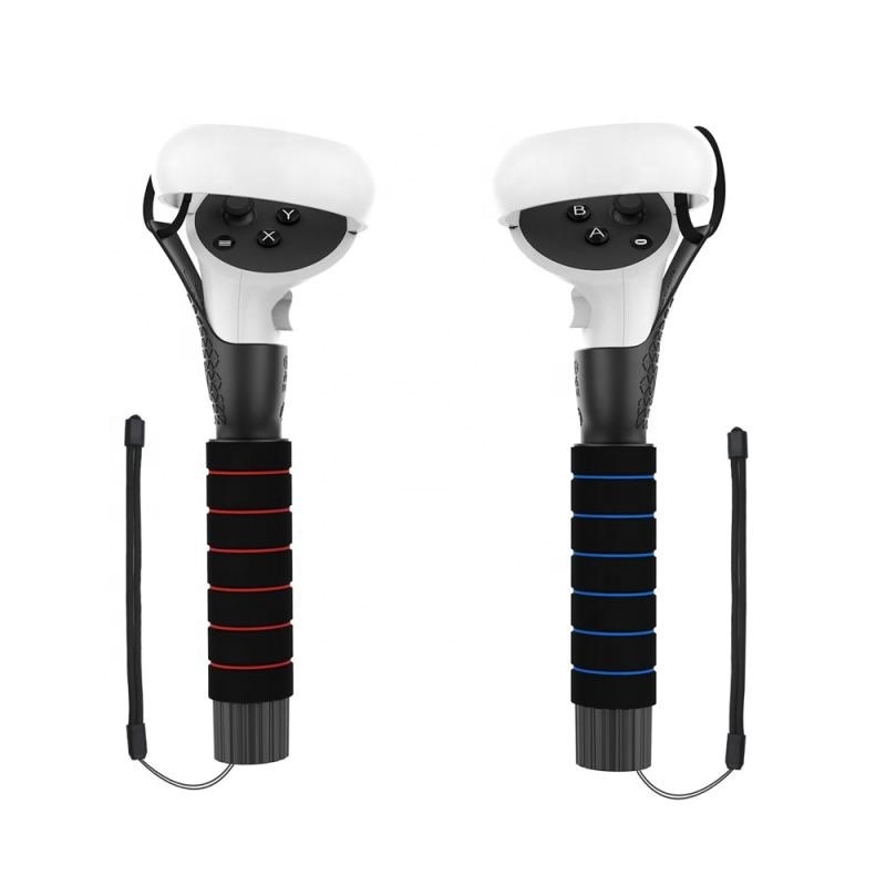 Dual Handles Extension Grips for Quest, Quest 2 Or Rift S Controllers Playing Beat Saber Games