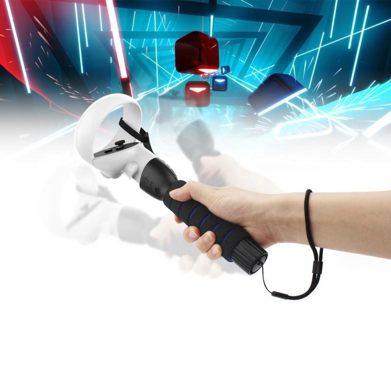 Dual Handles Extension Grips for Quest, Quest 2 Or Rift S Controllers Playing Beat Saber Games