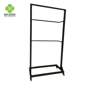 Retail Store Fixture Hanging Clothes Custom Shop Design Metal Clothing Dress Display Rack