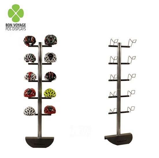 Helmet Display Rack floor wood football helmet display stand for motorcycle ski Climbing helmet