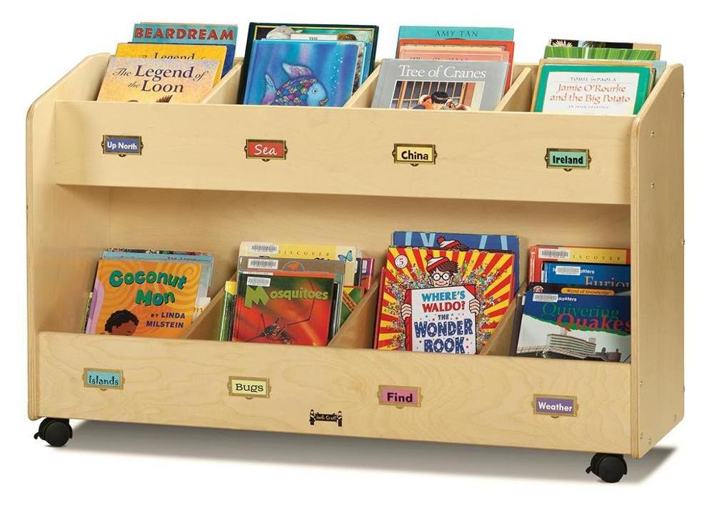 Personalized wooden book floor standing display shelf wood book display shelf