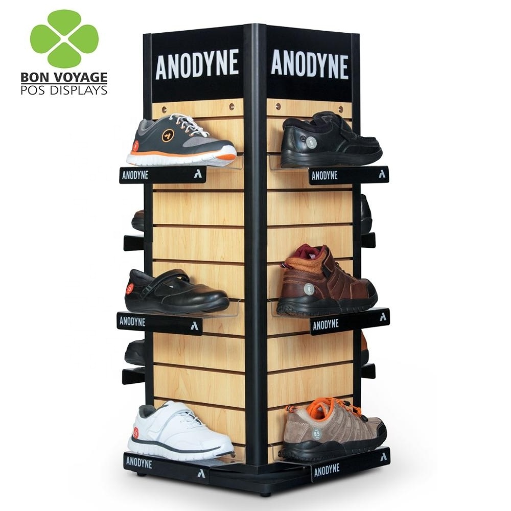 Shoes store furniture custom metal display racks sport shoes display stand retail shoe rack display