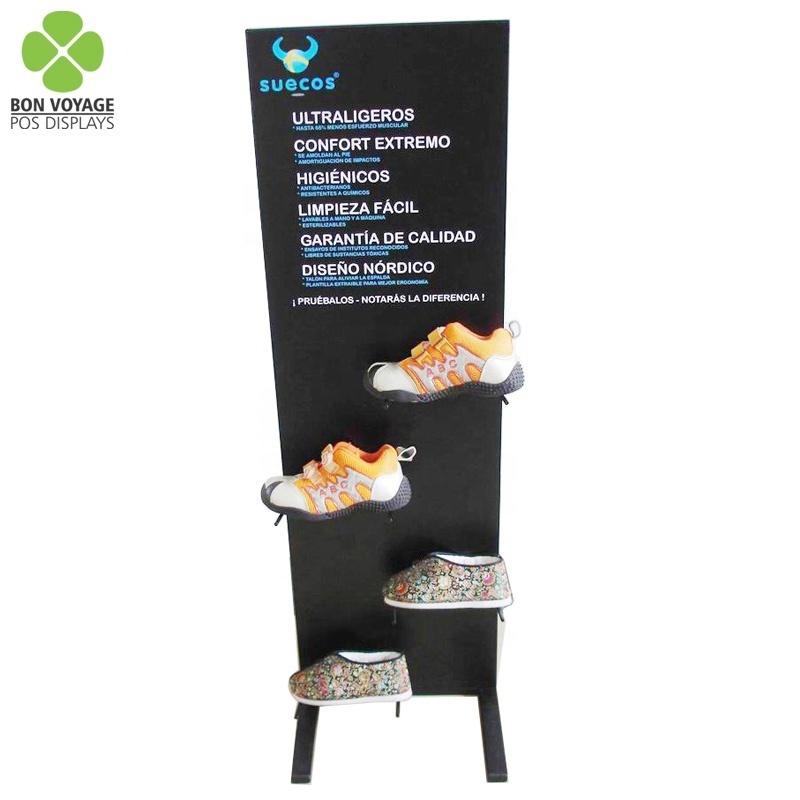 Shoes store furniture custom metal display racks sport shoes display stand retail shoe rack display