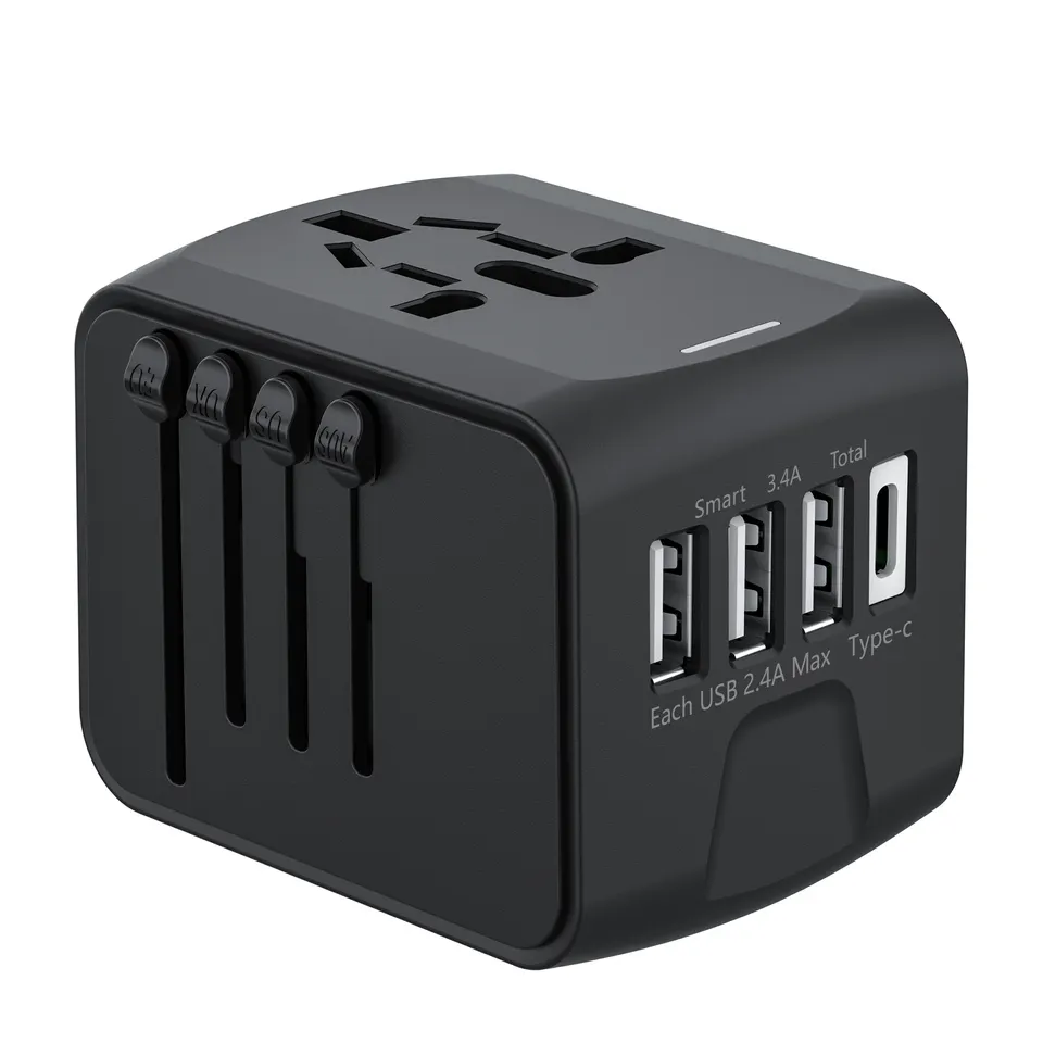 Universal Travel Adapter International Wall Charger Fast 5A European Power Charger AC Plug Adapter Worldwide