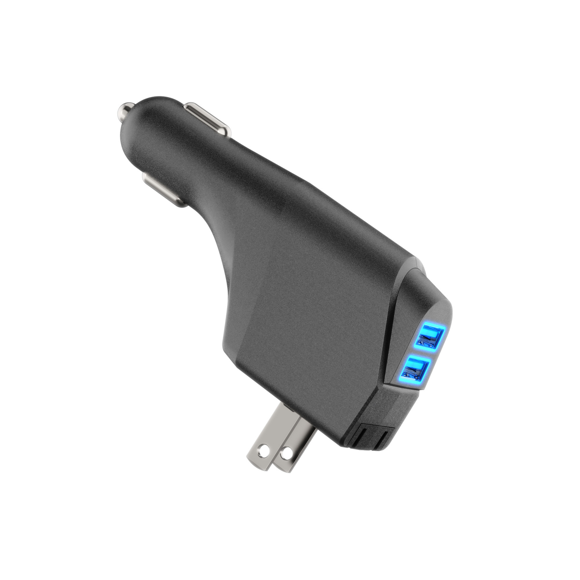 Professional Factory Since 2001 Private Model 2.1A  ETL 2in1 Mobile Phone Dual USB  Car charger  and Wall charger