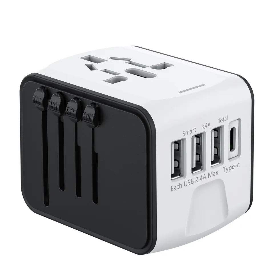 Universal Travel Adapter International Wall Charger Fast 5A European Power Charger AC Plug Adapter Worldwide