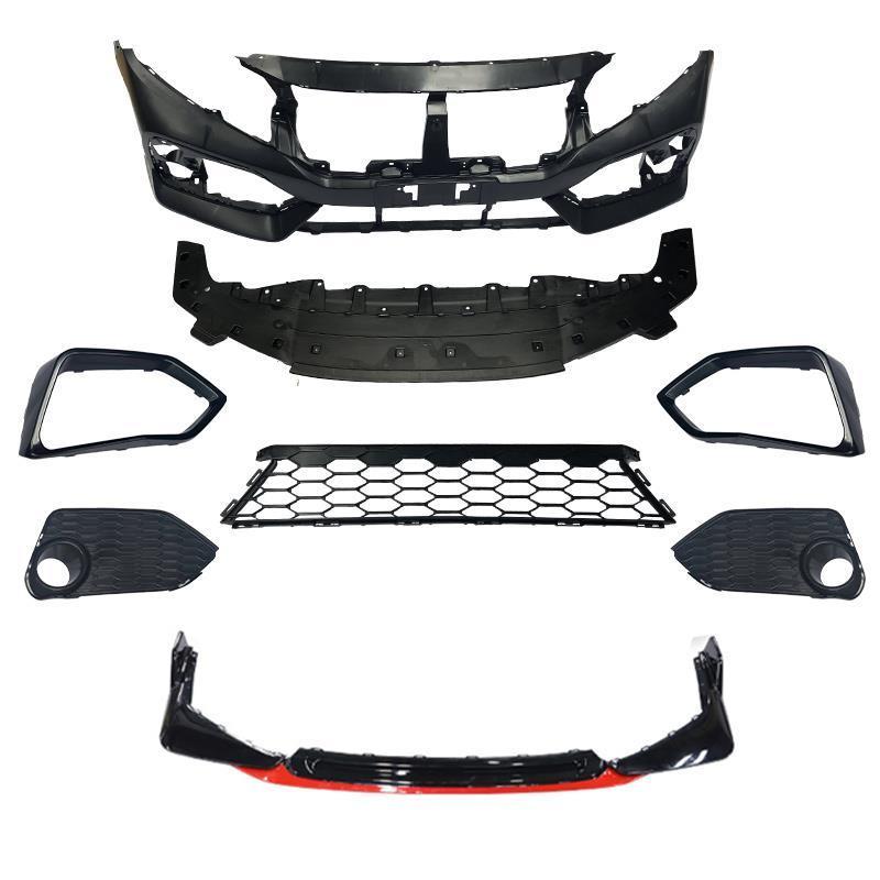 car refit front rear bumper grill bodykit for honda civic body kit 1oth gen hatchback sedan