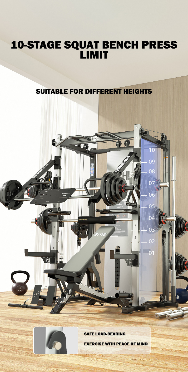 Commercial Factory Price Squat Exercise Machine Multi Function Smith Machine