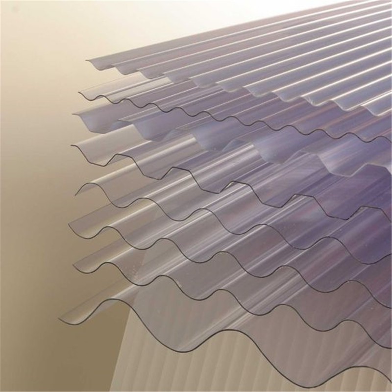 China Heat Insulation Durable PC Transparents Corrugated Polycarbonate Plastic Roofing Sheets