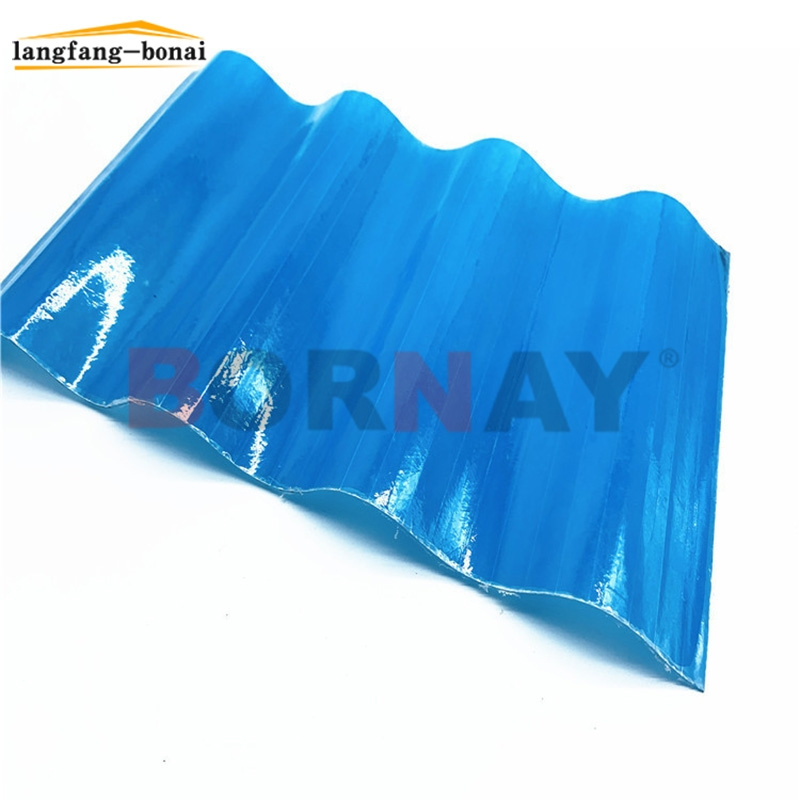 BORNAY Modern Design Impact-Resistant Transparent FRP Roof Sheet PVC and UPVC Corrugated Fiberglass Roofing Panels for House