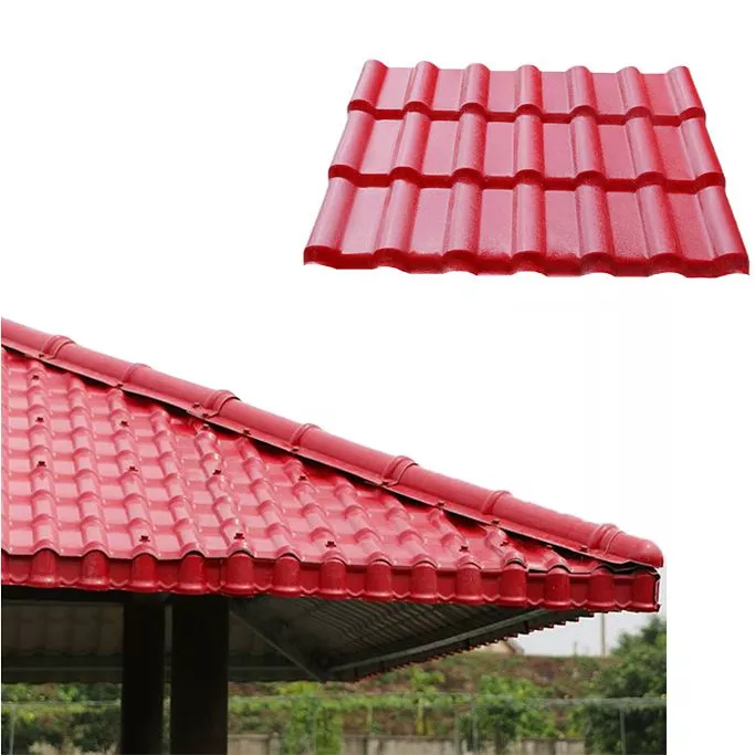 Langfang bonai weather resistance building materials pvc spanish roof tile /Teja Caballete colonial UPVC