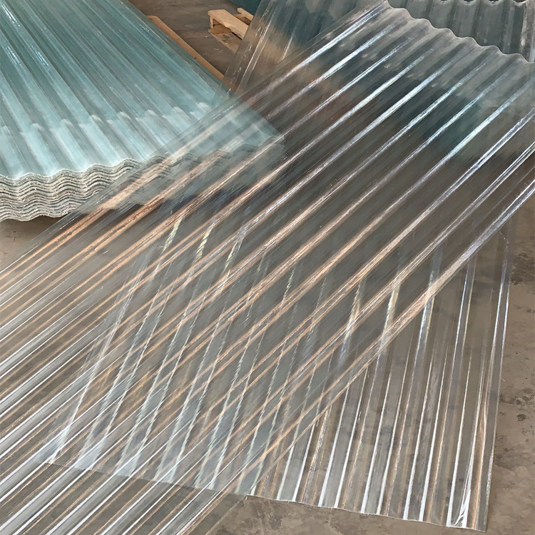 Flexible Corrugated or Flat Clear Translucent Fiberglass FRP GRP Sunlight Roofing Sheets