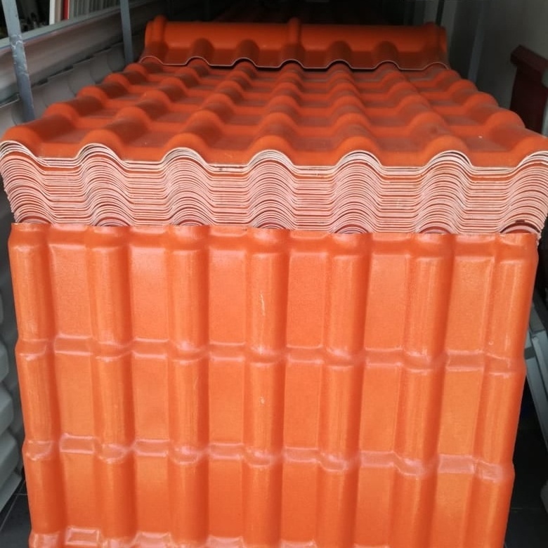 Lamina Teja Colonial Thermoplastic Roof Sheet Plastic Roofing Teja Tile