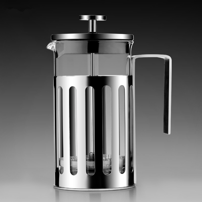 Classical Stainless Steel High Borosilicate Glass Coffee Maker French Press