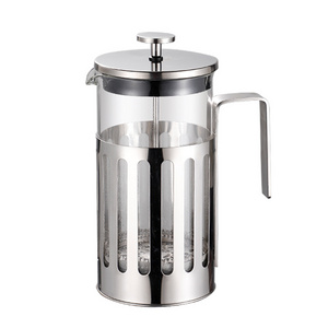 Classical Stainless Steel High Borosilicate Glass Coffee Maker French Press