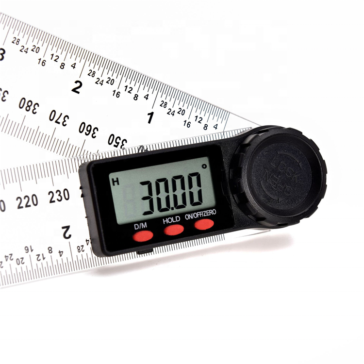 Digital Protractor Angle Ruler 200mm 8inch Angle 360 Degree Inclinometer Transportador Plastic Material Goniometer Meter Finder