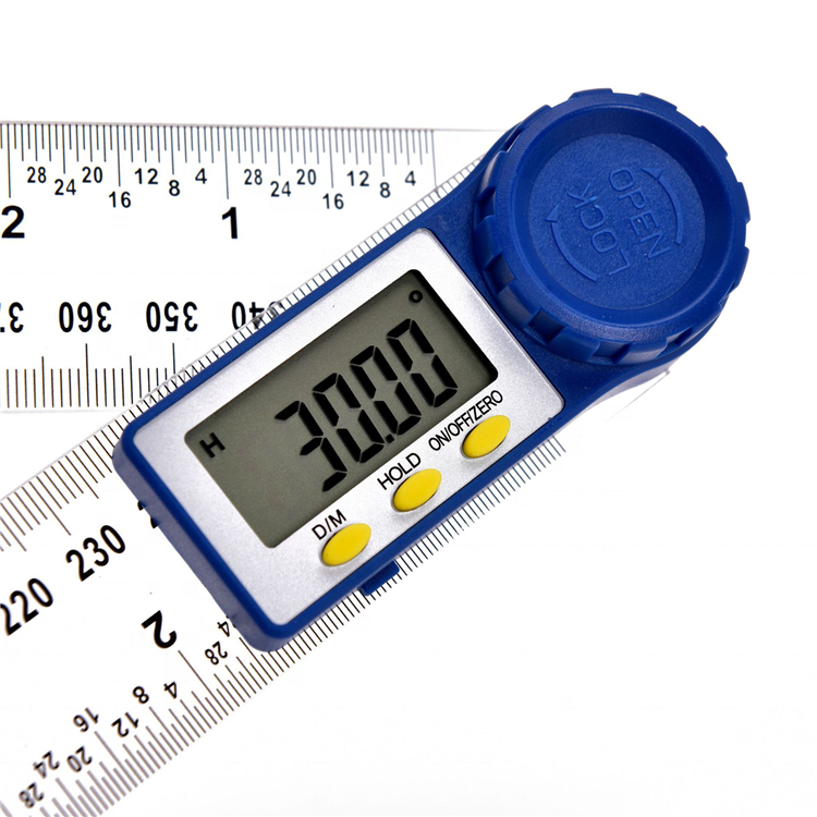 Digital Protractor Angle Ruler 200mm 8inch Angle 360 Degree Inclinometer Transportador Plastic Material Goniometer Meter Finder