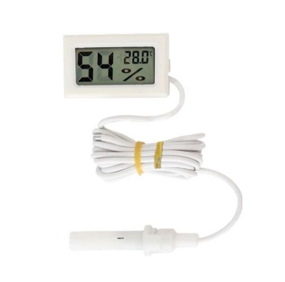 Digital LCD Embedded Electronic Digital Temperature and Humidity Meter with probe and cable Thermometer Cheap price