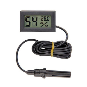 Digital LCD Embedded Electronic Digital Temperature and Humidity Meter with probe and cable Thermometer Cheap price