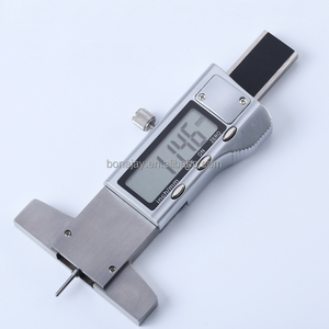 LCD Stainless Steel Digital Tread Depth Gauge 0.01mm Tyre Tread Depth Gauge Caliper Tread Ruler Metric/inch Interchange 0-25mm