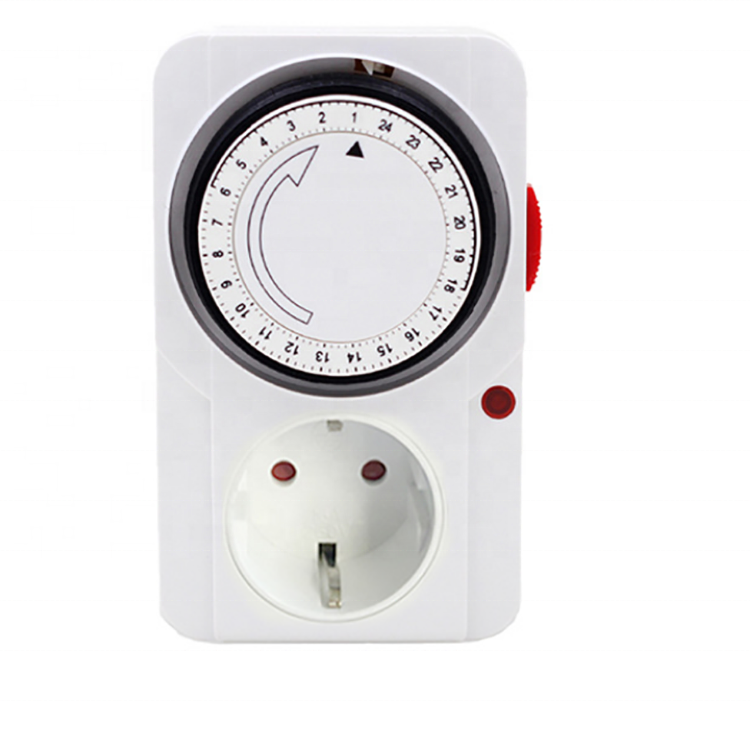 24 Hour Cyclic Timer Switch Kitchen Timer Outlet Loop Universal Timing Socket Mechanical Timer 230VAC 3680W 16A UK EU CN US Plug