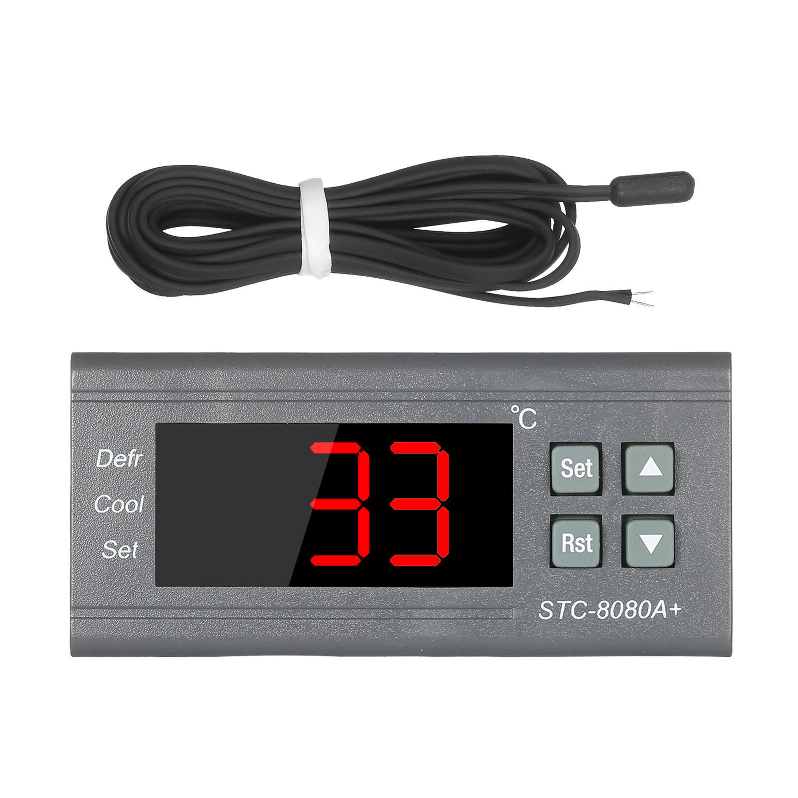 STC-8080A+ 12V 24V 220V Digital Temperature Controller Regulator Cold Storage Freezer Sensor Temperature Control Switch