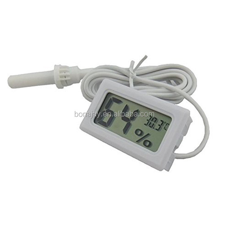 Digital LCD Embedded Electronic Digital Temperature and Humidity Meter with probe and cable Thermometer Cheap price