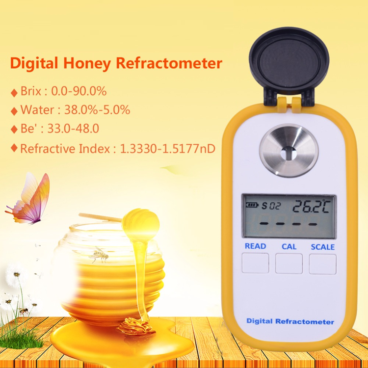 Digital Refractometer DR301 Honey Concentration Meter Refractometer Honey Moisture Detector