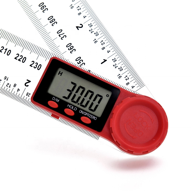 Digital Protractor Angle Ruler 200mm 8inch Angle 360 Degree Inclinometer Transportador Plastic Material Goniometer Meter Finder