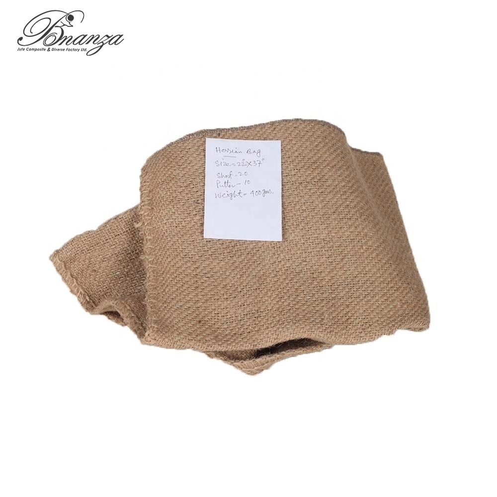 Wholesale 37 Inch 22.5 Inch Rice Packing Jute Bags 50 KG Capacity Tote Style Reusable with Custom Logo Food Grade Quality