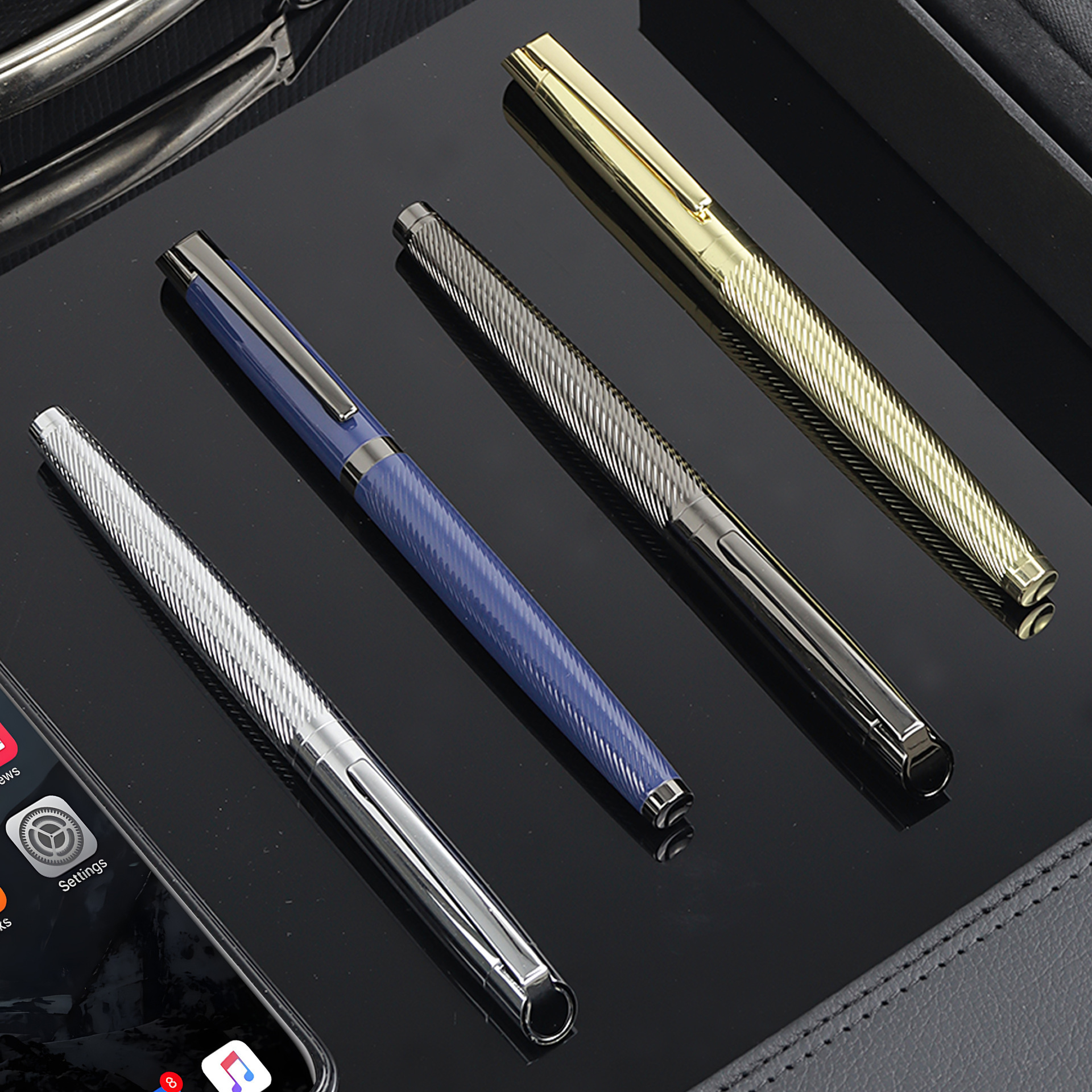 BSBH Luxury Business Hotel Vip Gift Blank Pens Metal Signature Premium Pen Twist And Lid Stainless Steel Pen With Custom Logo