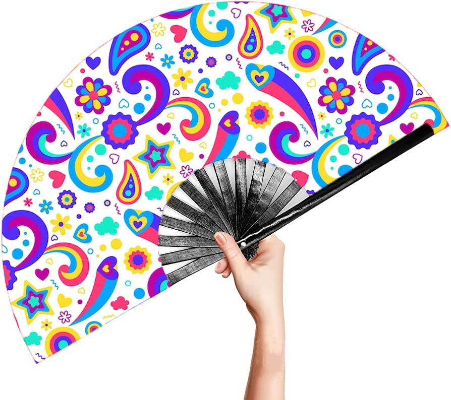 Hot Selling Popular Bamboo Product Personalized Large Loud Clack Hand Fan