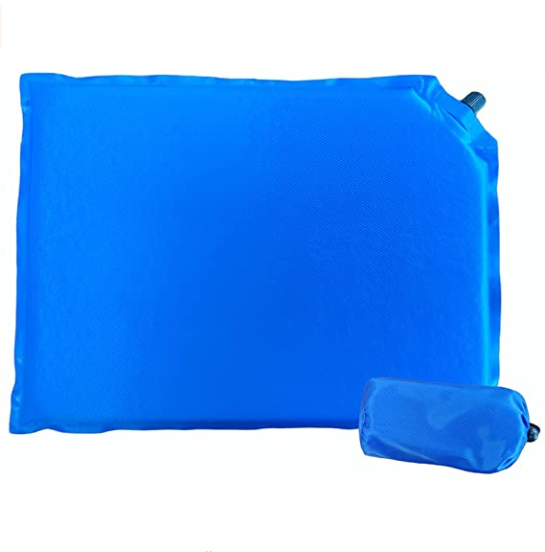 190T polyester Self-Inflating Stadium Seat Cushion for travelling